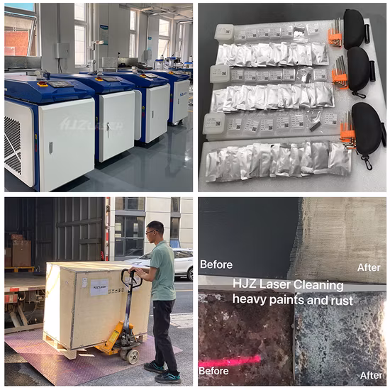 Máquina pulsada portátil da limpeza do laser da remoção de oxidação do laser 200W da fibra