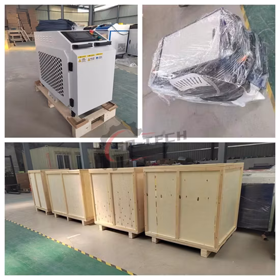 Removendo ferrugem máquina de limpeza a laser de fibra contínua